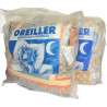 LOT 2 OREILLERS 60X60CM COTON IMPRIME GARNITURE POLYESTER