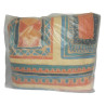 LOT 2 OREILLERS 60X60CM COTON IMPRIME GARNITURE POLYESTER