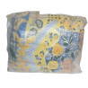 LOT 2 OREILLERS 60X60CM COTON IMPRIME GARNITURE POLYESTER