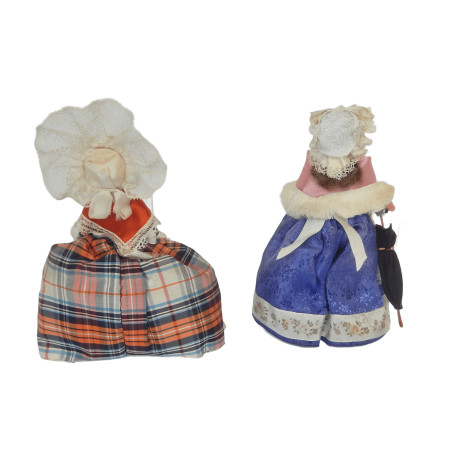 LOT DE 2 POUPEES FOLKLORIQUES ANCIENNES