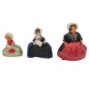 LOT DE 3 POUPEES FOLKLORIQUES ANCIENNES