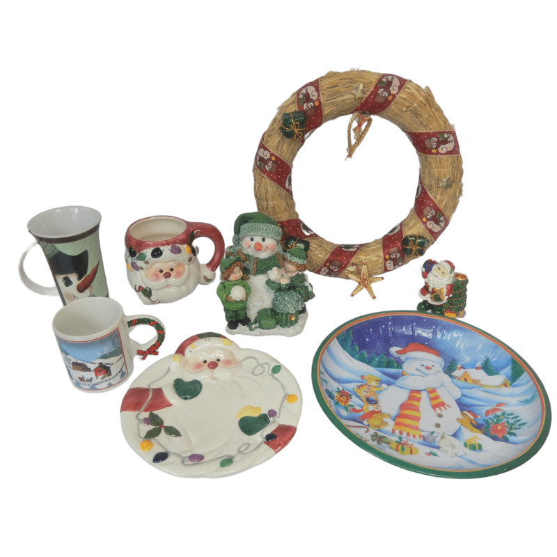 LOT 8 OBJETS ET DECORATIONS THEME NOËL