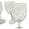 LOT 4 VERRES A VIN DECOR EPIS DE BLE