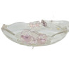 LOT 3 COUPELLES VERRE WALTHER GLAS Ø17,5CM DECOR ROSES