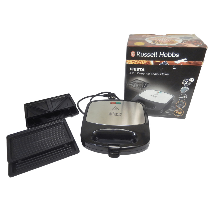 GAUFRIER GRILL 3 EN 1 RUSSELL HOBBS FIESTA