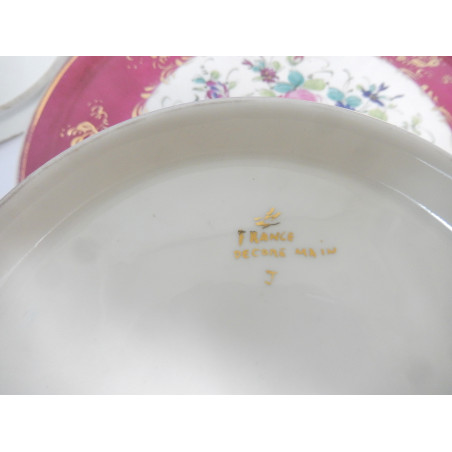 SOUPIERE SUR PLAT Ø32,8CM PORCELAINE DE SEVRES