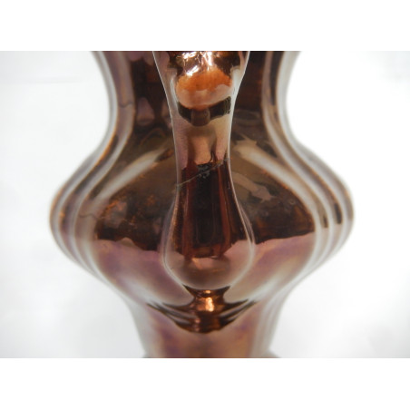 PICHET EN FAÏENCE DE JERSEY HAUTEUR 17CM DECOR FLEURI