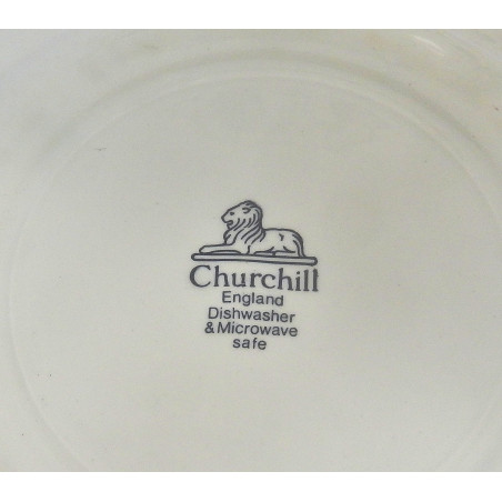 LOT 4 ASSIETTES PLATES Ø24CM CHURCHILL ENGLAND SALZBURG