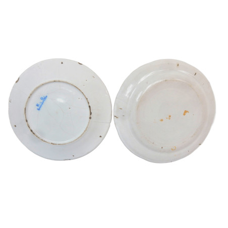 LOT 2 ASSIETTES DE DECORATION ANCIENNES LUNEVILLE ST CLEMENT