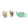 LOT THEIERE + 2 GRANDES TASSES EN CERAMIQUE