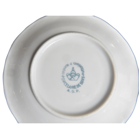 SERVICE A CAFE PORCELAINE ADP-R CAFETIERE 6 TASSES AVEC SOUCOUPES SUCRIER POT A LAIT