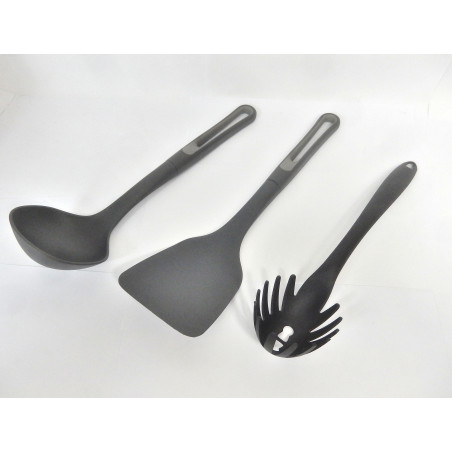 LOT LOUCHE SPATULE ET CUILLERE A SPAGHETTI NYLON