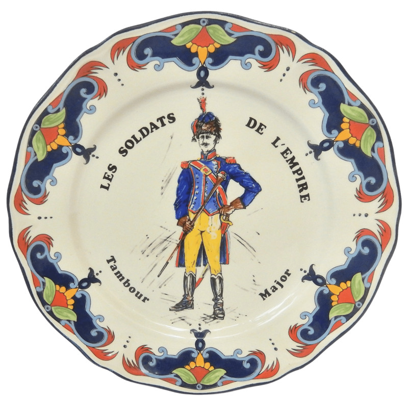 ASSIETTE MOULIN DES LOUPS COLLECTION LILLE SOLDATS DE L'EMPIRE