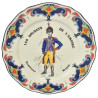 ASSIETTE MOULIN DES LOUPS COLLECTION LILLE SOLDATS DE L'EMPIRE