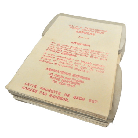 LOT 29 SACS A POUSSIERE POUR ASPIRATEUR EXPRESS 417