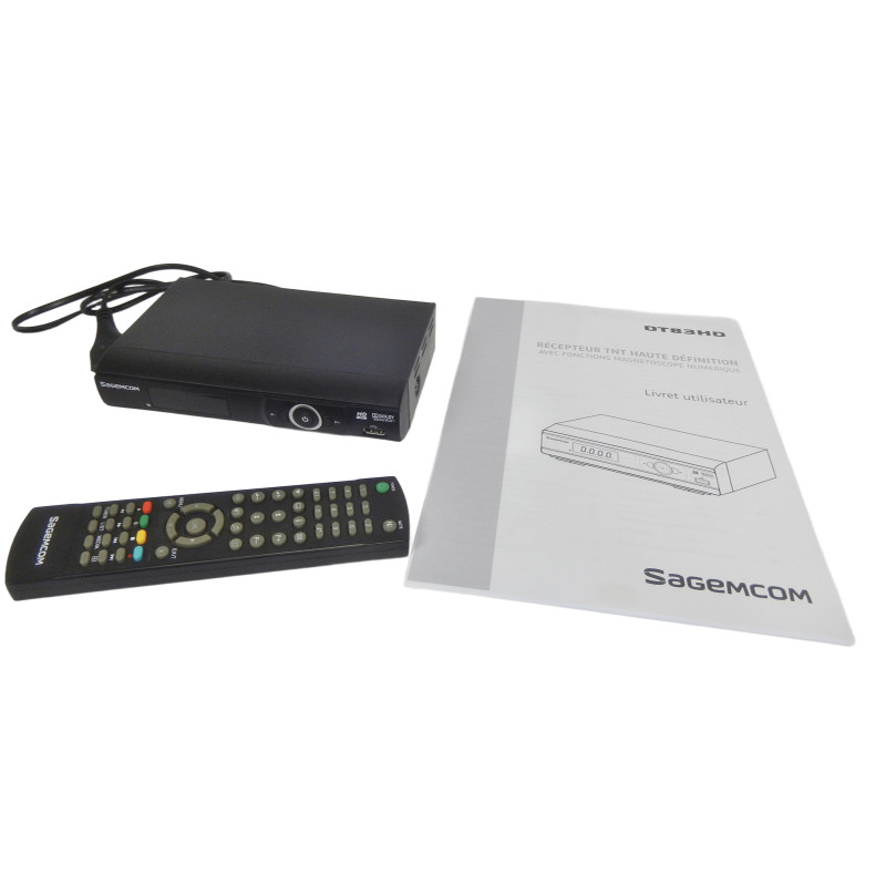 RECEPTEUR TNT SAGEMCOM DT83 HD FONCTION MAGNETOSCOPE