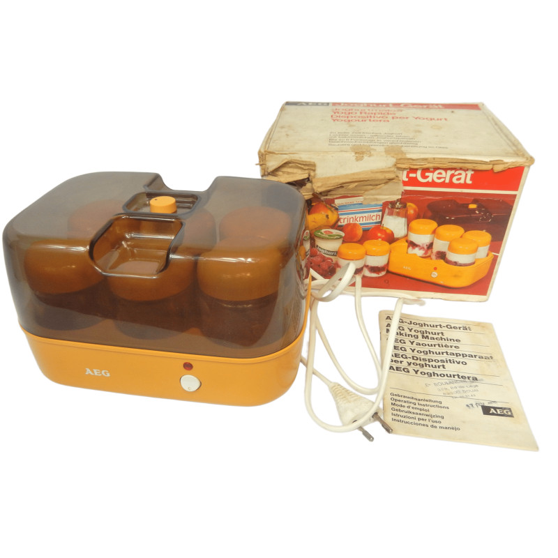 YAOURTIERE VINTAGE 6 POTS VERRE AEG