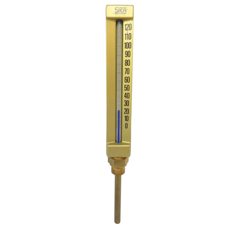 THERMOMETRE INDUSTRIEL SIKA 0 A 120°C AVEC FILETAGE MÂLE