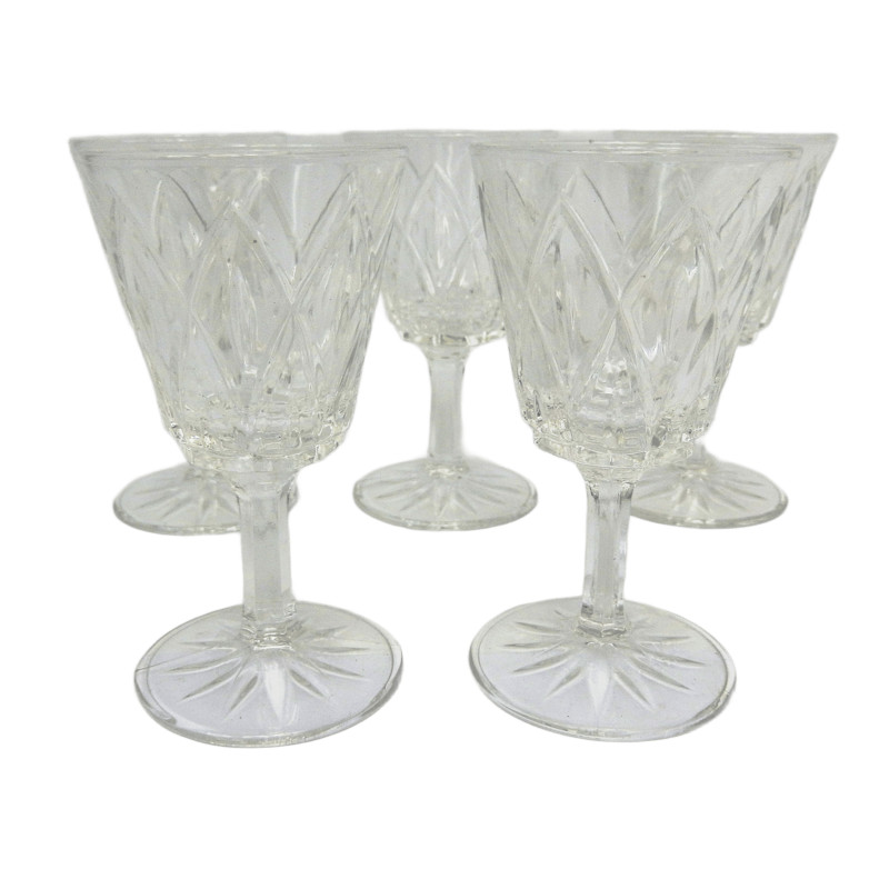 LOT 5 VERRES A LIQUEUR VMC REIMS MODELE CHAMPAGNE