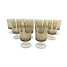LOT 12 VERRES A LIQUEUR 4CL SUEDE FUMé LUMINARC
