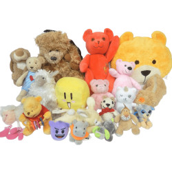 LOT 20 PELUCHES TAILLES ET...