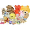 LOT 20 PELUCHES TAILLES ET FORMES ASSORTIES