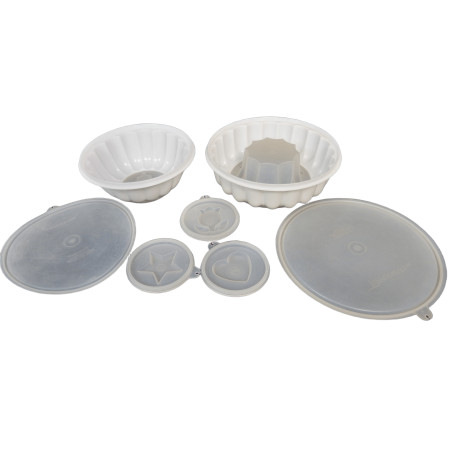 LOT 2 MOULES A CHARLOTTE TUPPERWARE VINTAGE