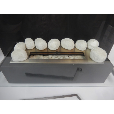 CHEMINEE BIO ETHANOL FIREGLASS 60X40CM MURALE OU A POSER