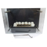 CHEMINEE BIO ETHANOL FIREGLASS 60X40CM MURALE OU A POSER