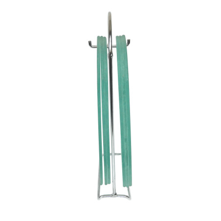 LOT 6 PLANCHES VERRE INDIVIDUELLES SUR SUPPORT METAL