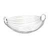 CORBEILLE A FRUITS OVALE EN METAL CHROMé