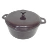 COCOTTE RONDE EN FONTE EMAILLEE Ø28CM