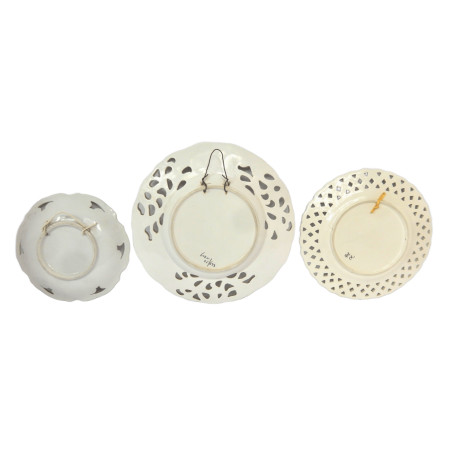 LOT 3 ASSIETTES DE DECORATION ANCIENNES