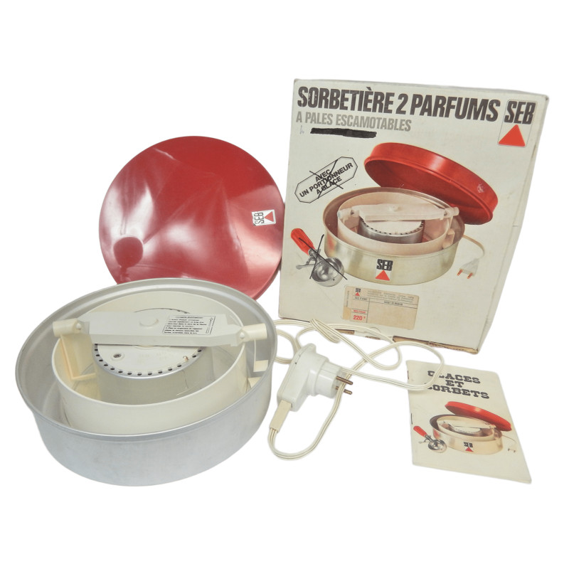 SORBETIERE SEB 2 PARFUMS VINTAGE A PALES ESCAMOTABLES