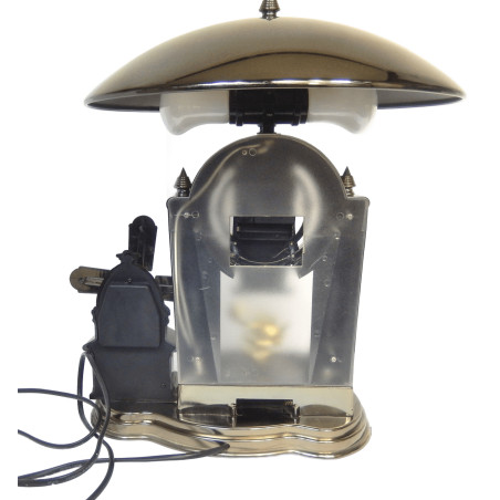 LAMPE TACTILE ORIGINALE SUR PENDULE ET BOITE A MUSIQUE