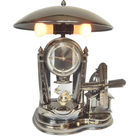 LAMPE TACTILE ORIGINALE SUR PENDULE ET BOITE A MUSIQUE