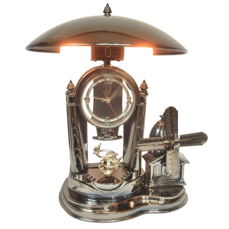 LAMPE TACTILE ORIGINALE SUR PENDULE ET BOITE A MUSIQUE