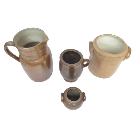 LOT 3 POTS ET 1 PICHET EN GRES ANCIEN