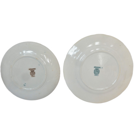 LOT 4 ASSIETTES ANCIENNES DONT 2 SARREGUEMINES