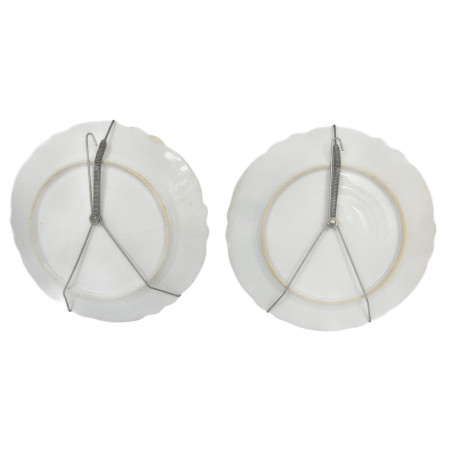 LOT 4 ASSIETTES ANCIENNES DONT 2 SARREGUEMINES