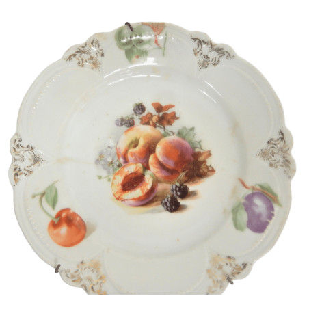 LOT 4 ASSIETTES ANCIENNES DONT 2 SARREGUEMINES