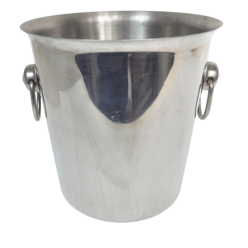 SEAU A CHAMPAGNE EN ACIER INOXYDABLE HAUTEUR 19CM