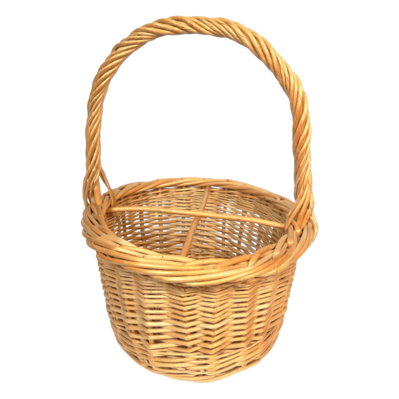 PANIER ROND PORTE BOUTEILLES EN OSIER