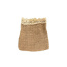 LOT 34 POCHETTES BOURSES TOILE DE JUTE POUR DRAGEES DE MARIAGE