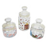 LOT 3 POTS HERMETIQUES EN VERRE
