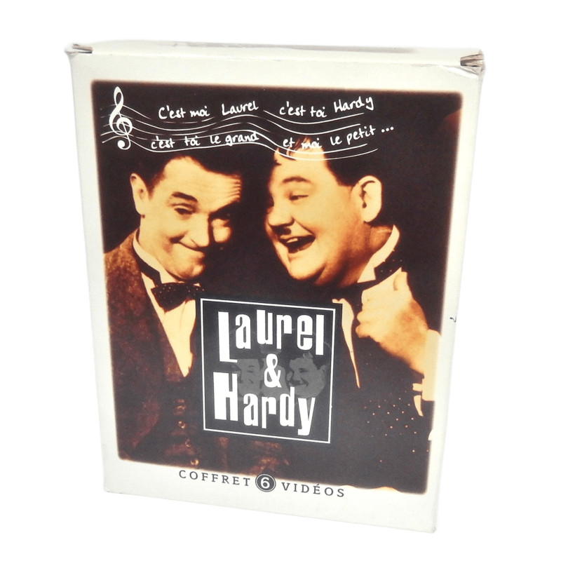 COFFRET 6 CASSETTES VHS LAUREL ET HARDY