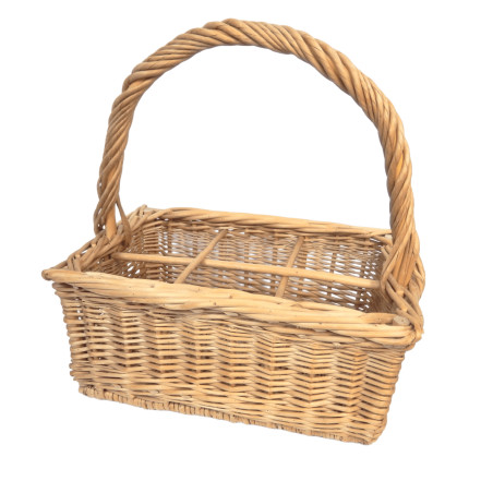 PANIER PORTE BOUTEILLES EN OSIER