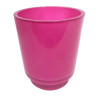 CACHE POT EN VERRE ROSE Ø15,5CM