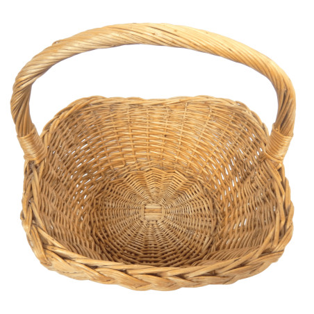 PETIT PANIER EN OSIER CARRE