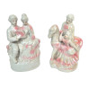 LOT 2 SUJETS COUPLE EN CERAMIQUE